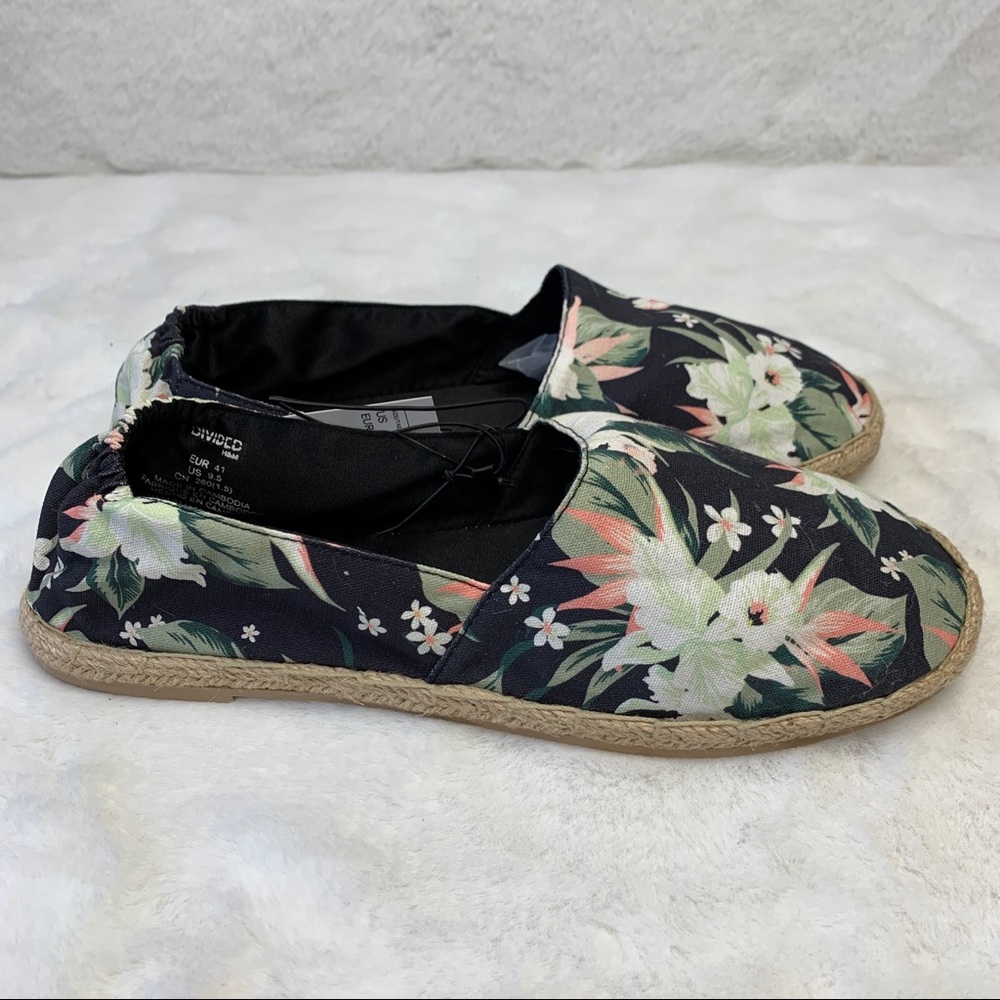 Floral Espadrilles H&M US9.5 - EU41 NWT